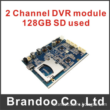 Portable Mini SD DVR, 2 Channel Recorder, 128GB SD DVR, DIY SD DVR, Bd-302